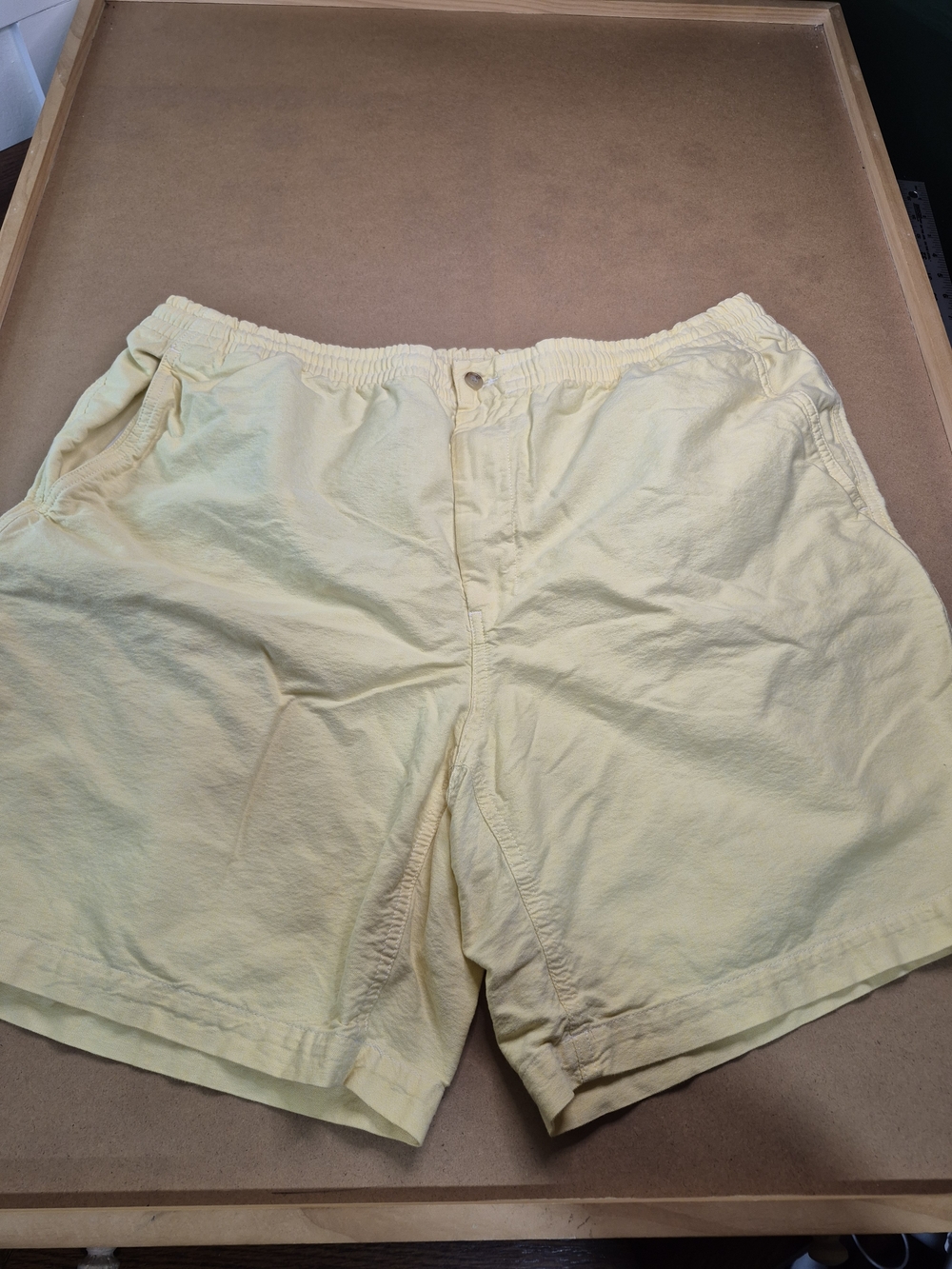 Polo by Ralph Lauren Men’s Light Yellow Hybrid Shorts (Sz 1XB)